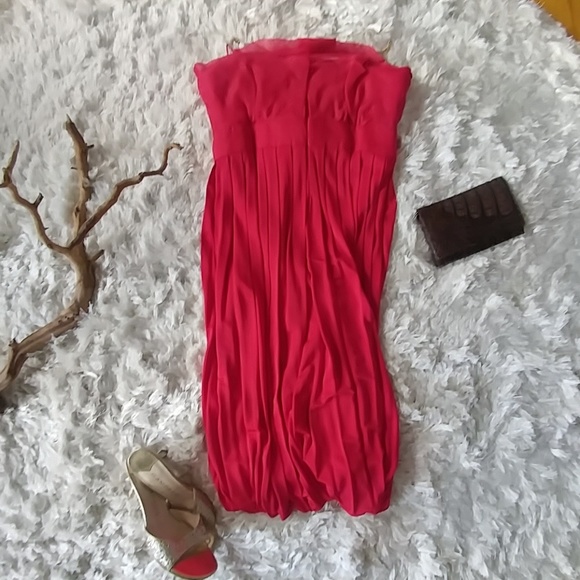 Tulip top bouncy red dress size 4 - Picture 6 of 7